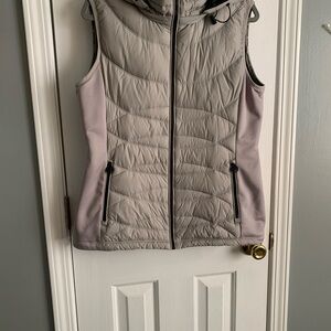 Michael Kors Light Gray Quilted Vest